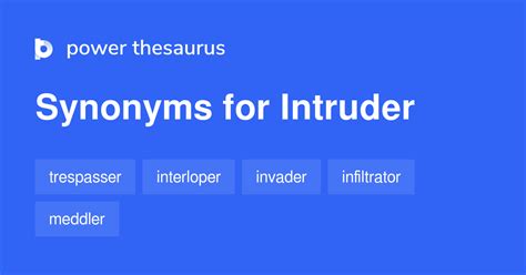 intruder thesaurus